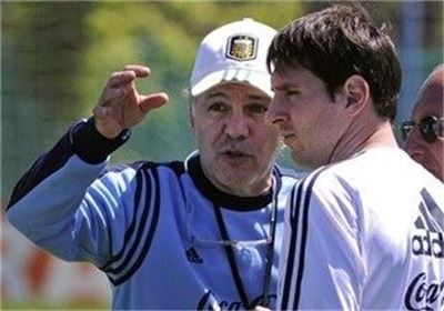 مسی و سابیا در تمرینات تیم ملی آرژانتین