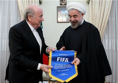 Sepp Blatter and Rouhani