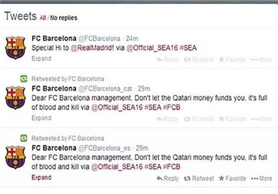 توئیتر بارسلونا