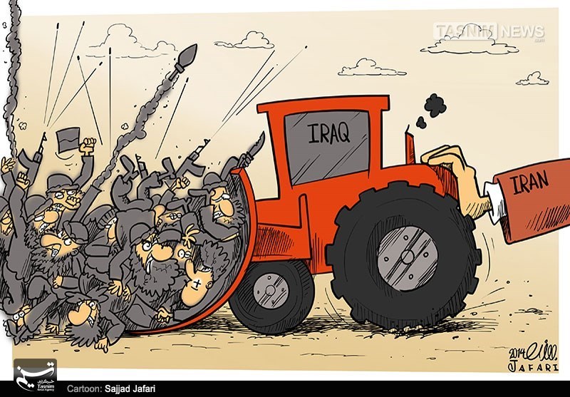 کاریکاتور/ کمک‌های ایران داعش را متوقف کرد