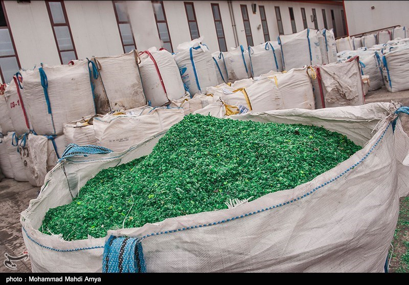 کارخانه تبدیل بطری های پلاستیکی به الیاف - گلستان