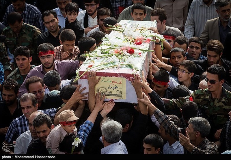 پیکر شهید سید محمود مصطفوی به اهواز منتقل شد