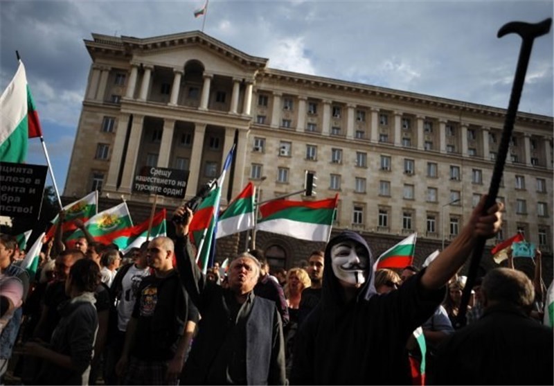 درگیری پلیس بلغارستان با دانشجویان معترض در صوفیه