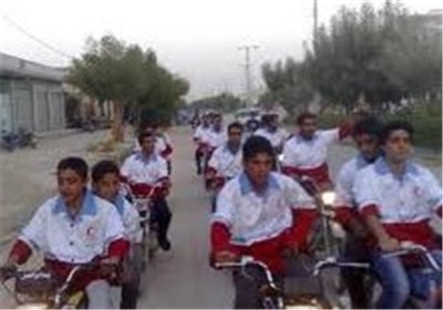 رژه موتوری به مناسبت هفته کاهش اثرات و بلایای طبیعی در زاهدان