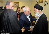 دیدار محمدجواد ظریف وزیر امور خارجه با آیت الله علم الهدی امام جمعه مشهد