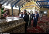 بازدید مدیران خبرگزاری تسنیم از ضریح حرمین عسکریین
