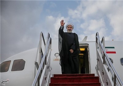 روحانی هواپیما رئیس جمهور پرواز ورود فرودگاه