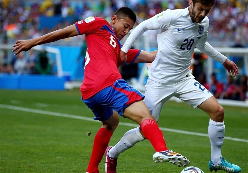 تساوی یک نیمه‌ای انگلیس و کاستاریکا