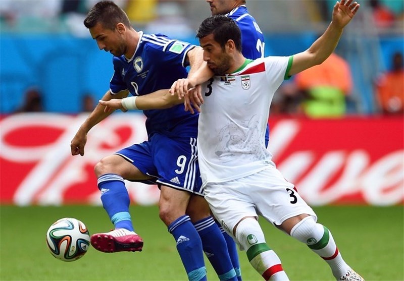 نیمه نخست دیدار بوسنی‌وهرزگوین - ایران به روایت تصویر