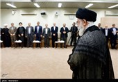 دیدار رئیس جمهور و اعضای هیئت دولت با مقام معظم رهبری