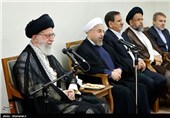 دیدار رئیس جمهور و اعضای هیئت دولت با مقام معظم رهبری