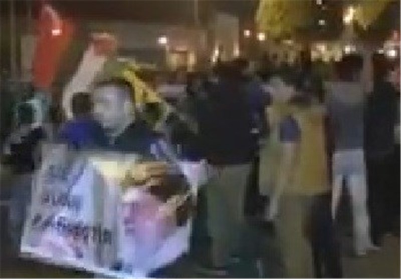 تصویر راهپیمایی حامیان ایران در ترکیه