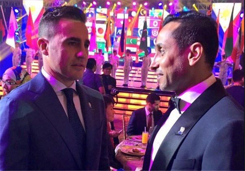 حضور بلاتر و کاناوارو در مراسم انتخاب برترین‌های فوتبال آسیا + تصاویر