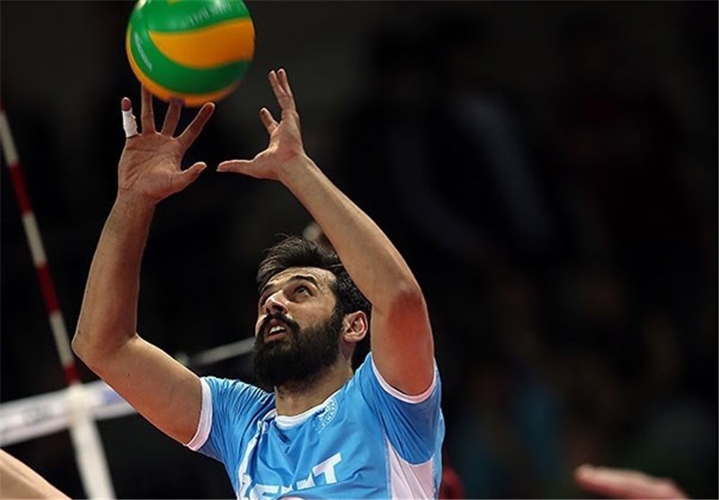 معروف به تماشای فینال لیگ برتر والیبال نشست + عکس