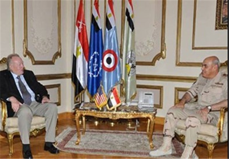 دیدار هیأت نظامی آمریکا با وزیر دفاع مصر