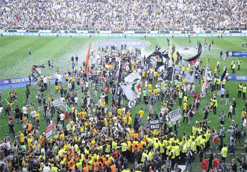 جشن قهرمانی یوونتوس نیمه تمام ماند + تصاویر