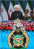 سخنرانی حجت‌الاسلام حسن روحانی رئیس جمهور در مراسم رژه روز ارتش