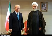 دیدار یوکیا آمانو مدیرکل آژانس بین‌المللی انرژی اتمی با حجت‌الاسلام حسن روحانی رئیس جمهور 