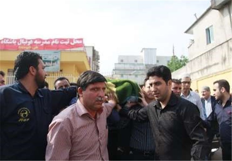 پیکر حجت یاوری‌فر پیشکسوت فوتبال استان گلستان تشییع شد