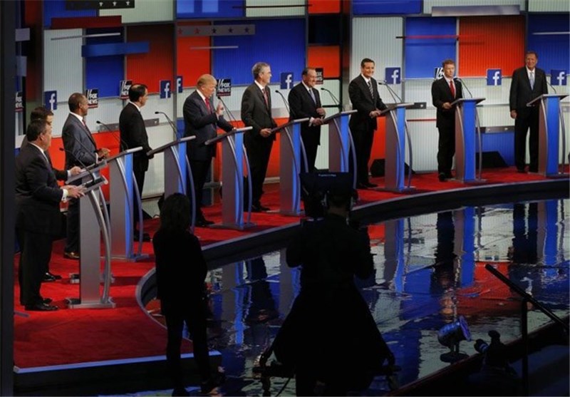 تصاویر اولین مناظره انتخاباتی امریکا