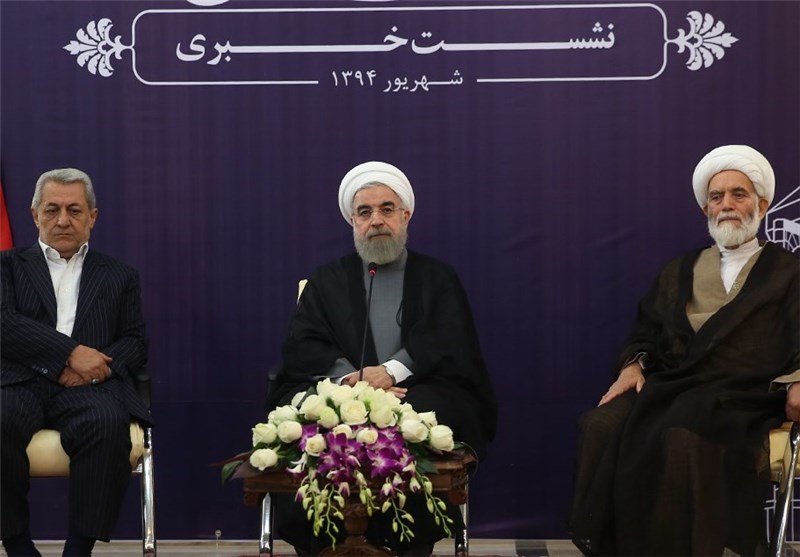 روحانی: بر مبنای «برجام» ‌کیک زرد از خارج وارد و UF6 غنی‌شده را صادر می‌کنیم