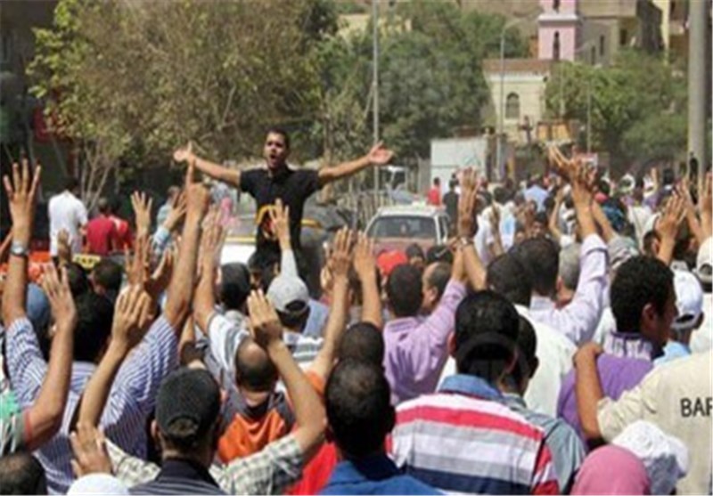 تظاهرات مخالفان دولت مصر تحت عنوان «خشم فقرا و مظلومان»