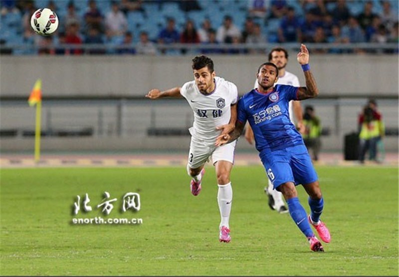 پایان ناکامی‌های تیانجین در حضور 90 دقیقه‌ای پورعلی‌گنجی