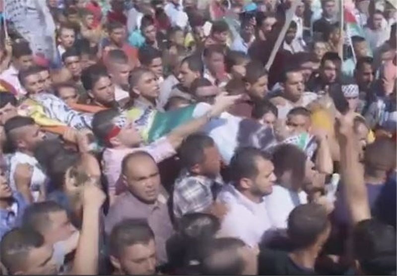 فیلم تشییع جوان فلسطینی