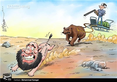 کاریکاتور/ شکار ابوبکرالبغدادی به روش پوتین!!!