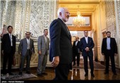 محمدجواد ظریف وزیر امور خارجه ایران قبل از دیدار با وزیر امور خارجه ژاپن