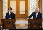 کنفرانس خبری مشترک محمدجواد ظریف و فومیو کیشیدا وزرای امور خارجه ایران و ژاپن