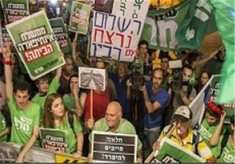 تظاهرات کنندگان تل آویوخواهان استعفای نتانیاهو