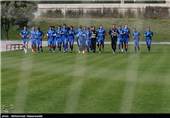 تمرین تیم فوتبال استقلال پیش از دربی 81