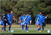تمرین تیم فوتبال استقلال پیش از دربی 81