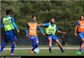 تمرین تیم فوتبال استقلال پیش از دربی 81