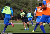 تمرین تیم فوتبال استقلال پیش از دربی 81