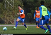 تمرین تیم فوتبال استقلال پیش از دربی 81