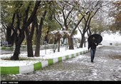 بارش برف در تبریز