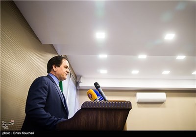 نشست خبری محمد حسین نوش‌آبادی سخنگوی وزارت فرهنگ و ارشاد اسلامی
