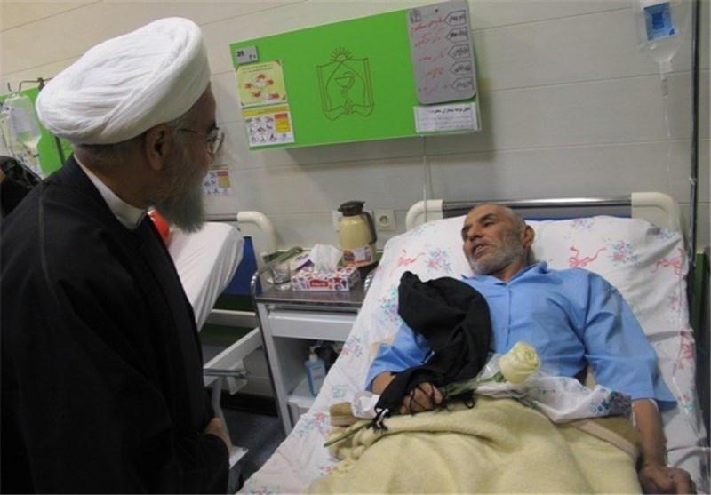 رئیس جمهور در بیمارستان امام رضا(ع) مشهد