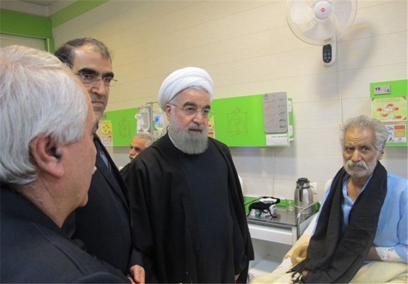 رئیس جمهور در بیمارستان امام رضا(ع) مشهد