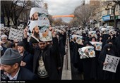 راهپیمایی نمازگزاران در اعتراض به اعدام شیخ نمر - تبریز