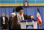 حضور مقام معظم رهبری پای صندوق رأی
