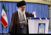 حضور مقام معظم رهبری پای صندوق رأی