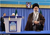 حضور مقام معظم رهبری پای صندوق رأی