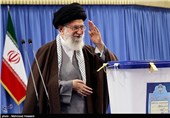 حضور مقام معظم رهبری پای صندوق رأی