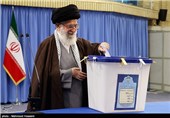 حضور مقام معظم رهبری پای صندوق رأی
