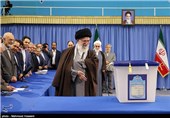 حضور مقام معظم رهبری پای صندوق رأی