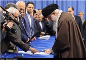 حضور مقام معظم رهبری پای صندوق رأی