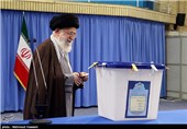 حضور مقام معظم رهبری پای صندوق رأی